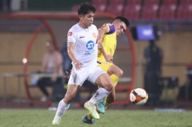 Video bóng đá Hà Nội - Nam Định: Thẻ đỏ bất ngờ, nghiệt ngã phút 90+6 (V-League)